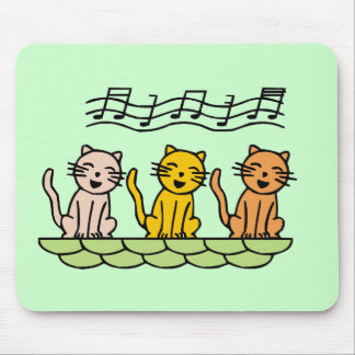 Mousepad Gatos do canto camiseta e presentes