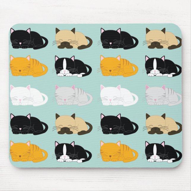 Mousepad Gatos Dormindo (Frente)