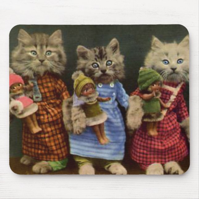 Mousepad Gatos e bonecas (Frente)
