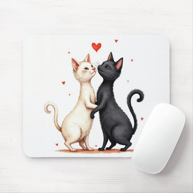 Mousepad Gatos e dança lenta (Com mouse)