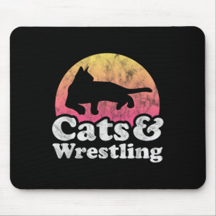 Mousepad Gatos E Lutas Ou Mulheres, Gatos E Lutadores