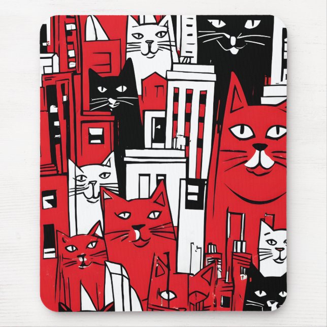 Mousepad Gatos em Nova York (Frente)