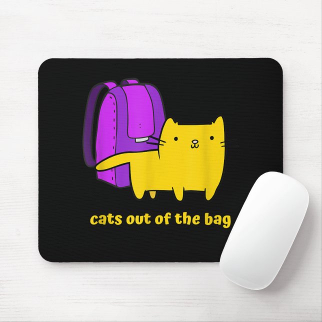 Mousepad Gatos Engraçados ao Luar (Com mouse)