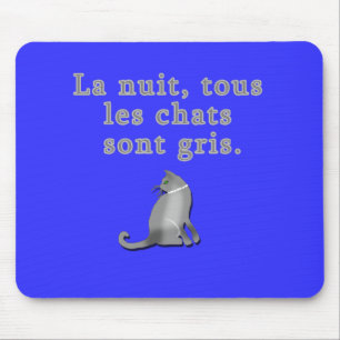 Mousepad Gatos franceses que dizem produtos