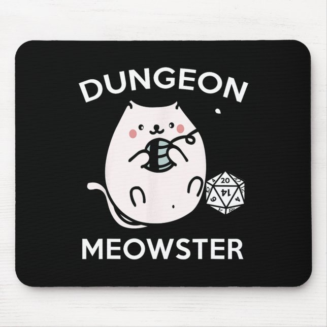 Mousepad Gatos Jogadores de Rpg Missão Lateral Divertido Fã (Frente)