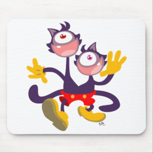 Mousepad Gatos Monoculares no Soquete de Tandem Walk