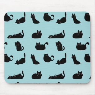 Mousepad Gatos Negros Engraçados