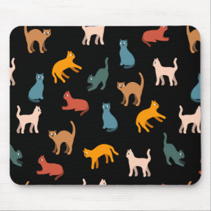 Mousepad Gatos no preto
