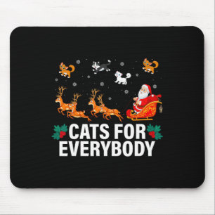 Mousepad Gatos Para Todo Mundo Brincadeira De Natal Xmas Mu