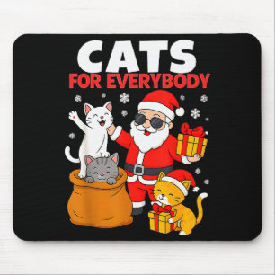 Mousepad Gatos Para Todos Gato Natal Divertido Natal Gato P
