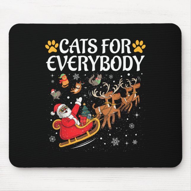 Mousepad Gatos Para Todos Homens Crianças Mulheres Feliz Na (Frente)