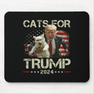 Mousepad Gatos Para Trump 2024 Divertido Vote Em Trump - Ga