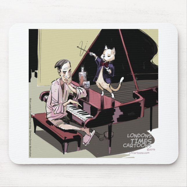 Mousepad Gatos que Assumem o Controle e Dirigem Tudo de Div (Frente)