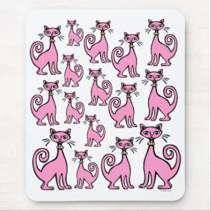 Mousepad Gatos Retro
