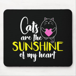 Mousepad Gatos são o Sol do Meu Pad do Mouse Cardíaco