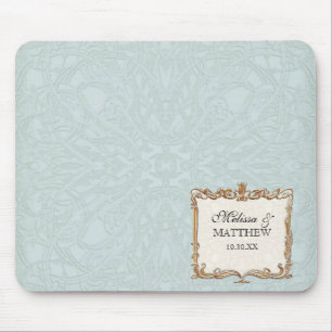 Mousepad Gatsby Art Deco Nouveau Lace Faux Dourada Tulip