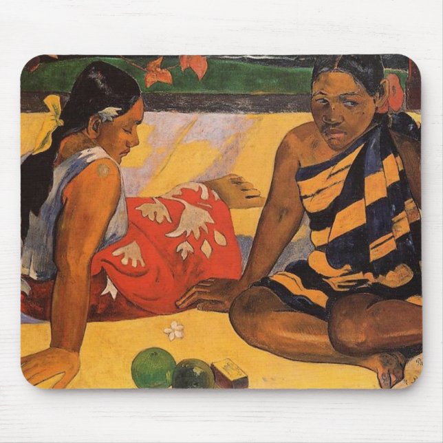 Mousepad Gauguin French Polynesia Tahiti Women Painting (Frente)