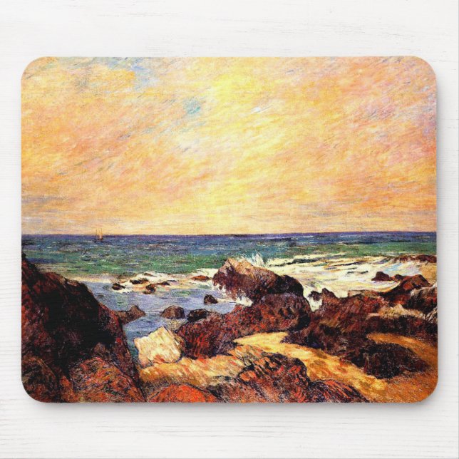 Mousepad Gauguin - Rochas e Mar, (Frente)