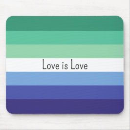 Mousepad Gay LGBTQ Sinalizador Love é Love Custom Text
