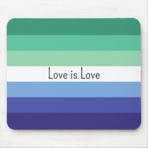 Mousepad Gay LGBTQ Sinalizador Love é Love Custom Text