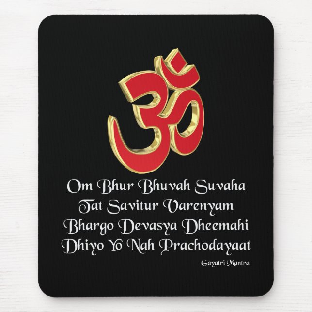 Mousepad Gayatri mantra (Frente)