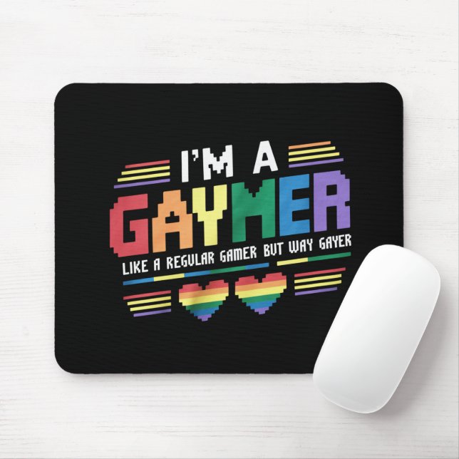 Mousepad Gaymer como um jogador regular, mas um jogador mui (Com mouse)