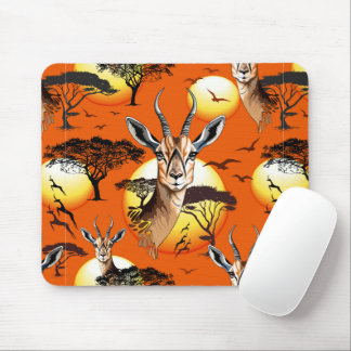 Mousepad Gazelle African Antelope Wild Animal