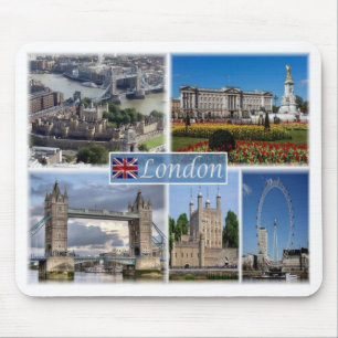 Mousepad GB Reino Unido - Inglaterra - Londres Por Dia -
