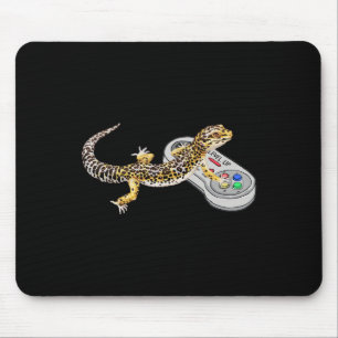 Mousepad Gecko Jogando Vídeo Jogo Lizard & Répteis Gam