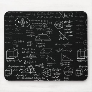 Mousepad geek de desenho da escola de ciências do padrão ma