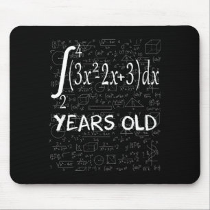 Mousepad Geek de Matemática Engraçado 50 Anos de Idade Aniv