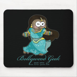 Mousepad geek do bollywood para a cópia preta, texto do
