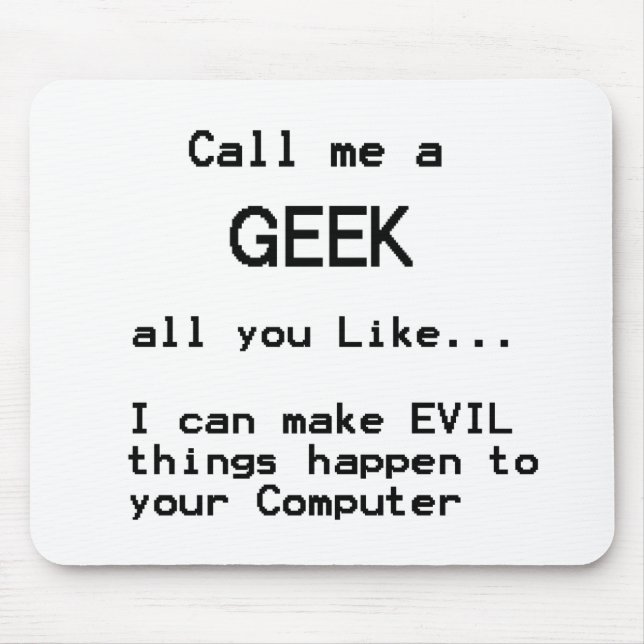 Mousepad Geek do computador (Frente)