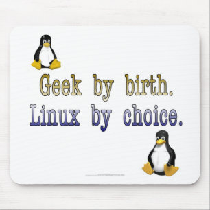 Mousepad Geek pelo nascimento. Linux pela escolha