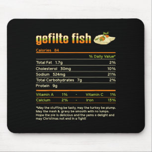Mousepad Gefilte Fish Nutrition Facts Family Matching Chris