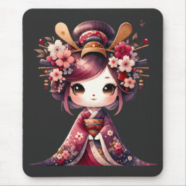 Mousepad Geisha Japonês Bonito