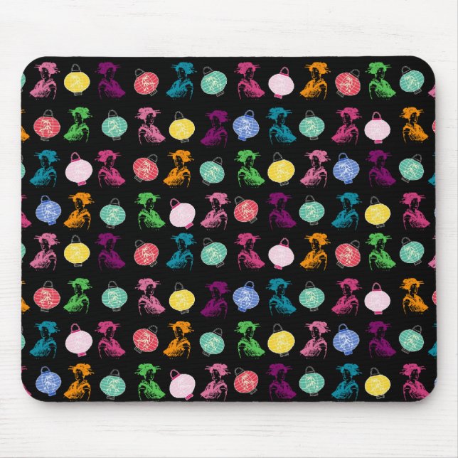 Mousepad Geishas e Lanternas (Frente)