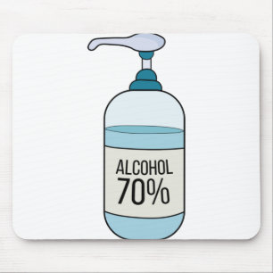 Mousepad Gel Sanetizer Mão com 70% de Álcool