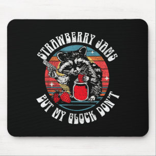 Mousepad Geleias de Morango Mas Não Racoon Engraçado para H