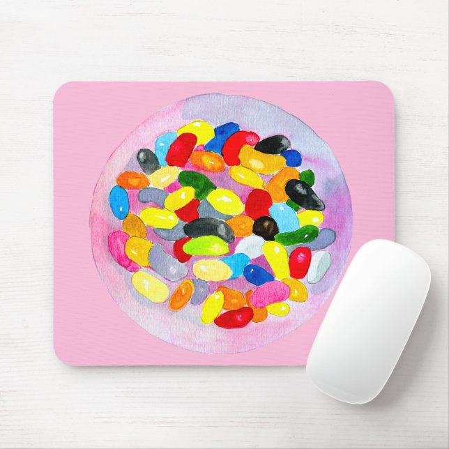 Mousepad Geleias doces e coloridas (Com mouse)