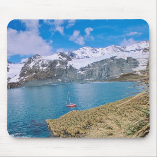 Mousepad Geleiras e veleiro ao fundo