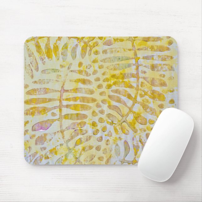 Mousepad Gelli Folhas de Ouro Impresso (Com mouse)