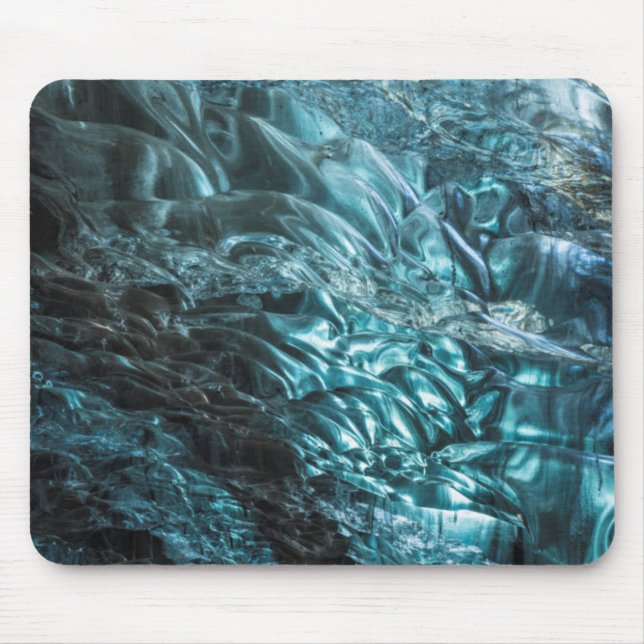 Mousepad Gelo azul de uma caverna de gelo, Islândia (Frente)