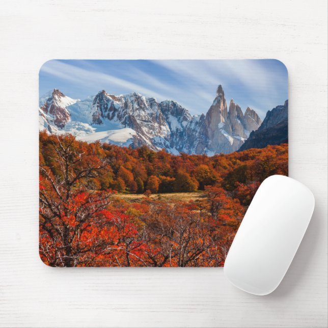 Mousepad Gelo e neve | El Chalten, Argentina Patagonia (Com mouse)