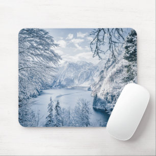 Mousepad Gelo e neve Lago Königssee, Alemanha