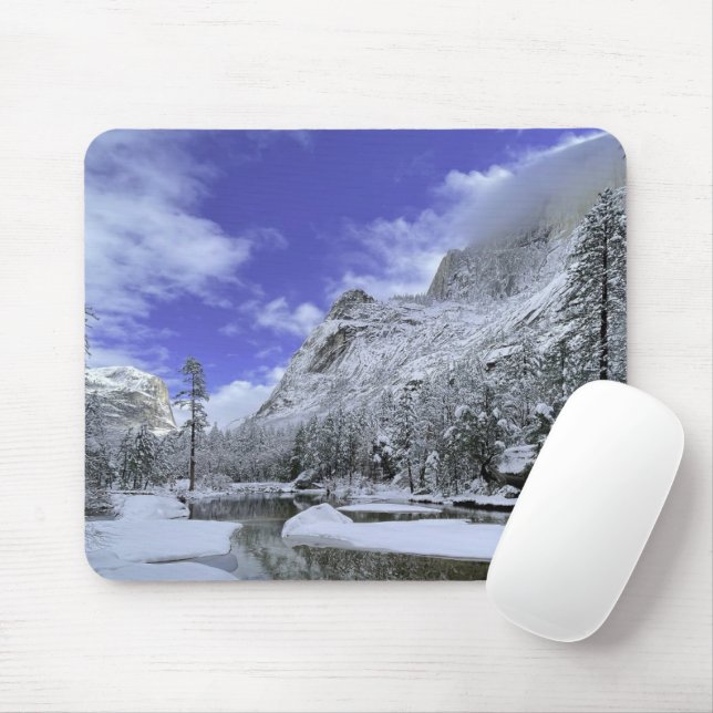 Mousepad Gelo e neve | Parque Nacional Yosemite (Com mouse)
