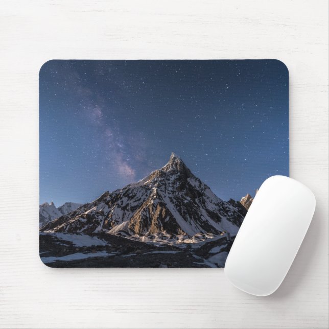 Mousepad Gelo e neve | Via Látea Baltoro Glacier, Paquistão (Com mouse)