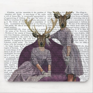 Mousepad Gêmeos Veados em Roxo