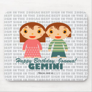 Mousepad Gemini Zodiac para crianças