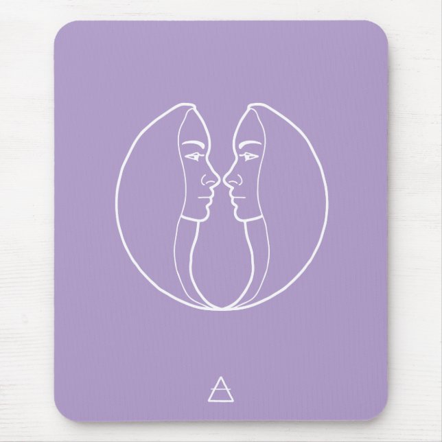 Mousepad Gemini Zodiac Sign - (Frente)